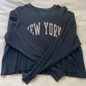Navy blue long sleeve Brandy Melville shirt
